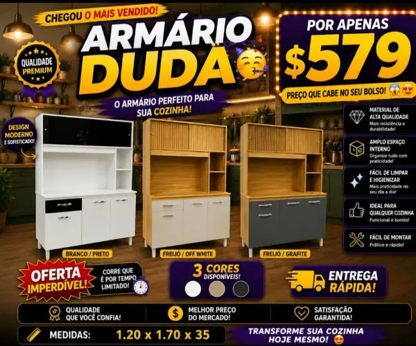 Armário novo na promoção