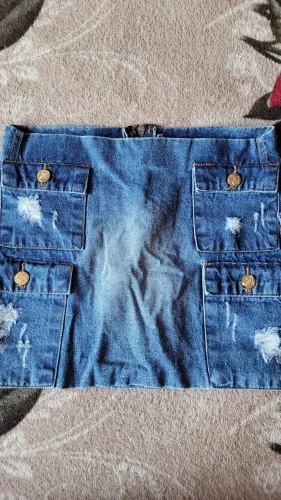 Saia jeans 