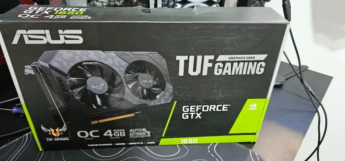Placa video GTX 1650 Asus OC - Na caixa