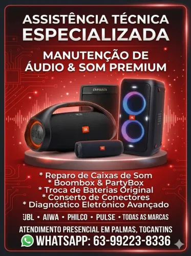 CONSERTAR SUA BOOMBOX PARTYBOX TVS MICRO-ONDAS