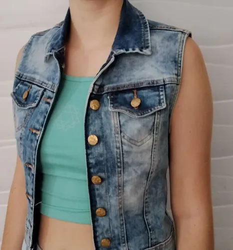 Colete jeans 
