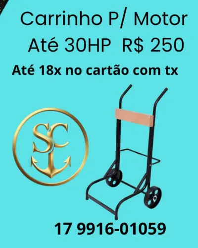 Carrinho para motor de Popa 