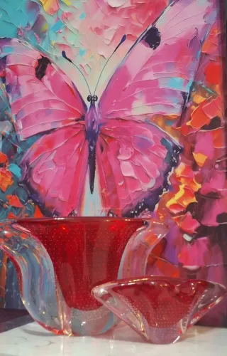 Cristal murano vasos kit