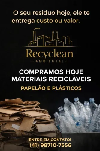 Compramos resíduos papelão e plástico 