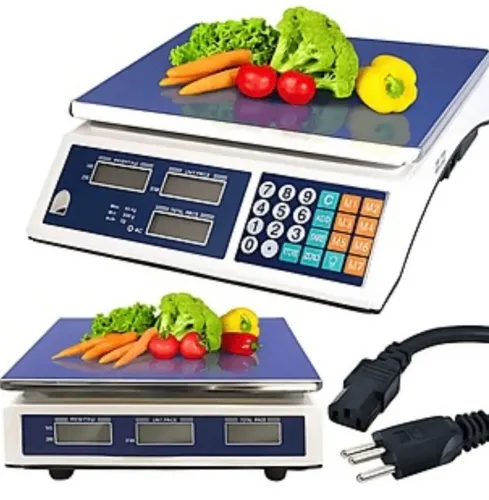 Balança digital 40 kg - bandeja e bancada