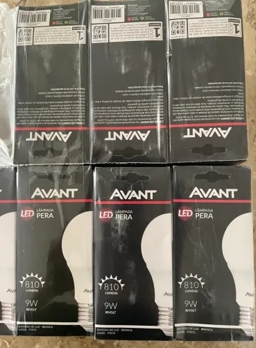 Lâmpada Led Avant 9W Luz Branca 6500K 810 Lumens Bivolt Pera