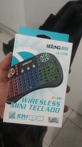 Mini teclado LELONG wireless Novo!