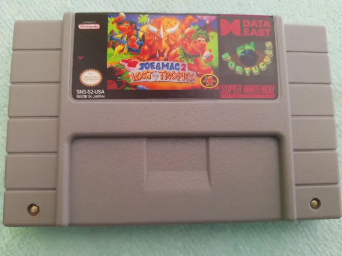 Cartucho snes Joe & mac 2,