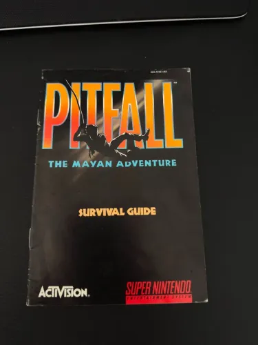 Manual Pitfall Super Nintendo Original