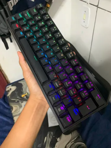 Teclado redragon tecla marrom