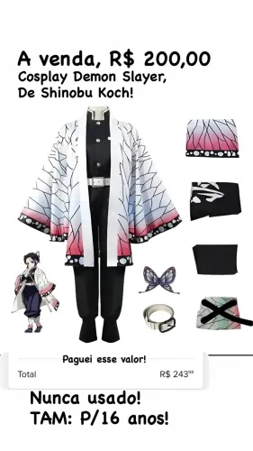 Cosplay Shinobu Koch de Demon Slayer