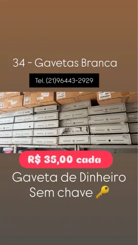 Gavetas de Dinheiro Branca no estado