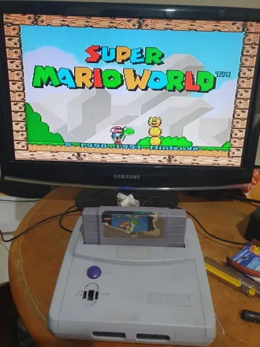 Nintendo Snes Baby Rf Somente Console Funcionando 100% Leia