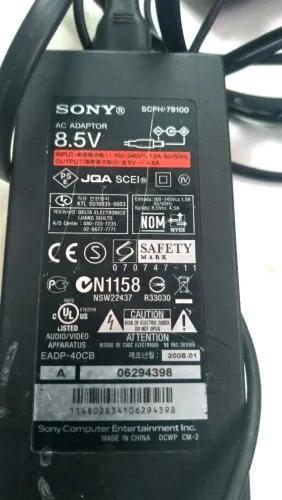 Fonte carregador Ps2 slim 8.5v