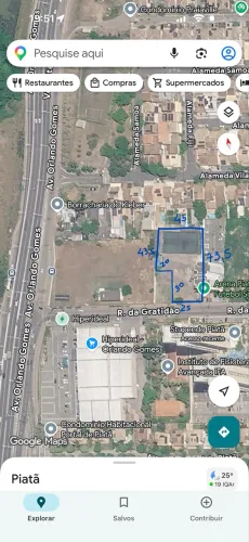 Terreno comercial de 2707 m² em Piatã - próximo à Av. Orlando Gomes