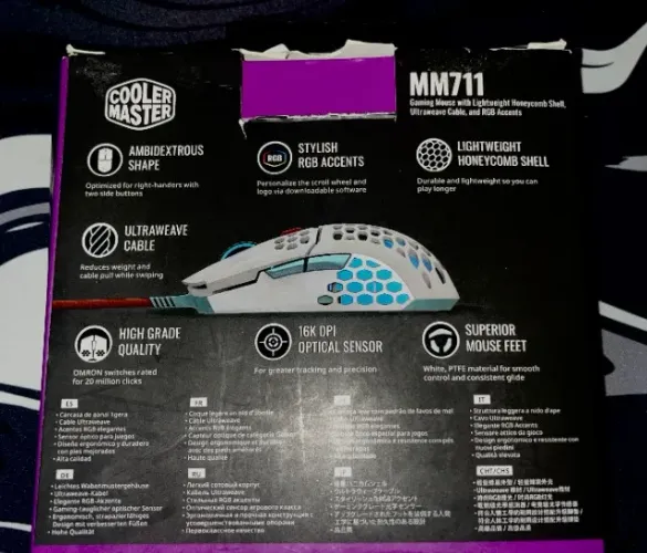 Mouse Gamer Cooler Master MM711 Edição Limitada