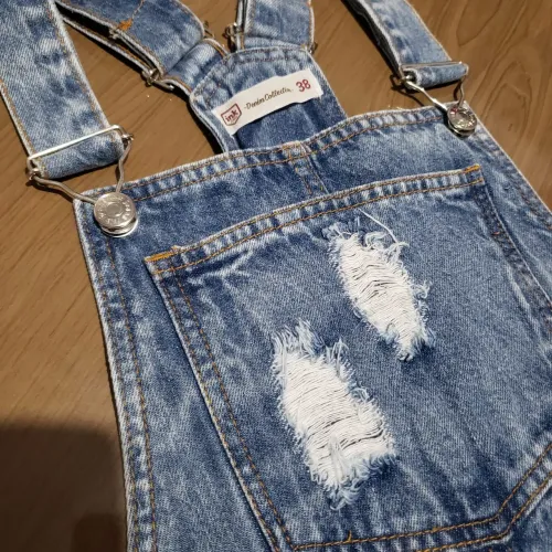 Macaquinho Jeans Denim