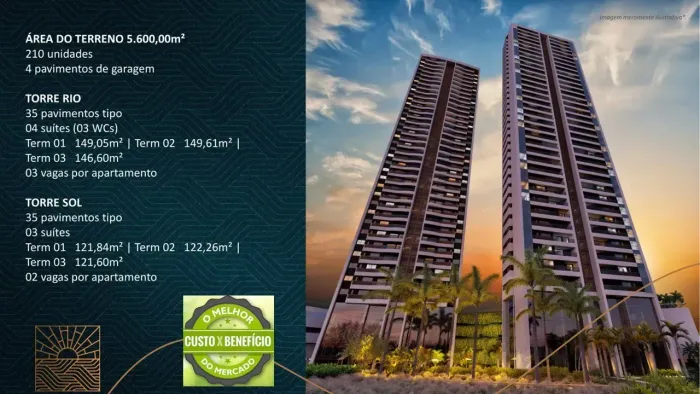 RUA DA AURORA - HOME RESORT 149 m² com 4 quartos na Boa Vista - Recife