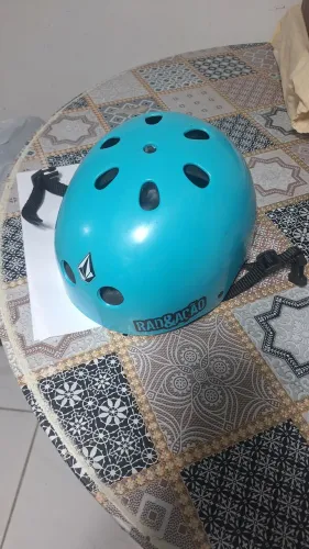 Capacete para Skate Azul - Rad&ação - Pará Criança - R$70,00