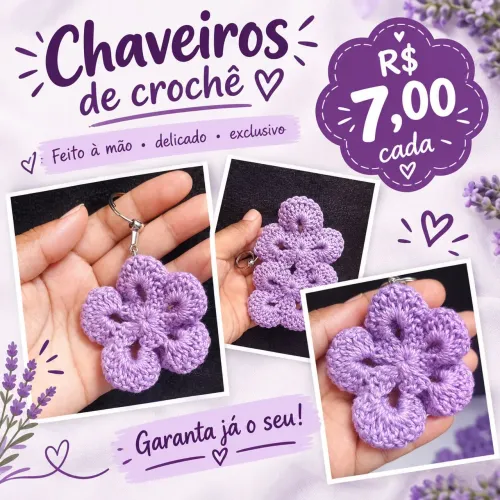 Chaveiro crochê