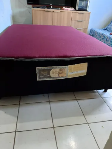 Cama unibox casal espuma aceito cartão