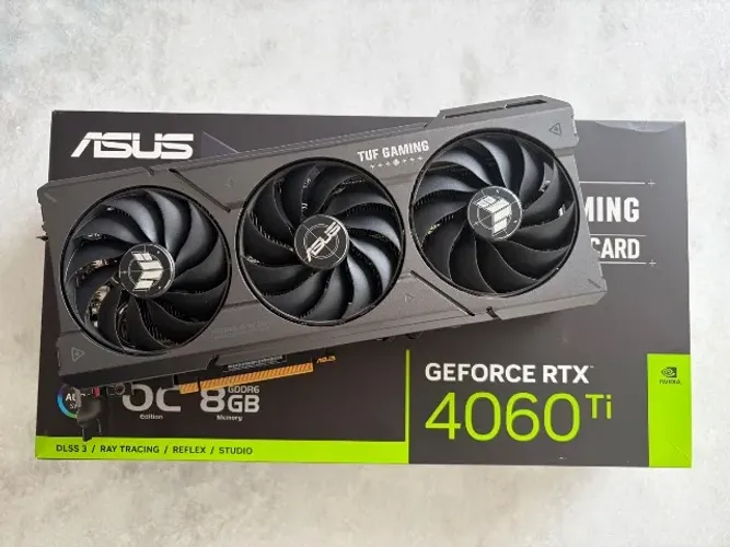 RTX 4060 Ti ASUS TUF OC 8GB - COMO NOVA!