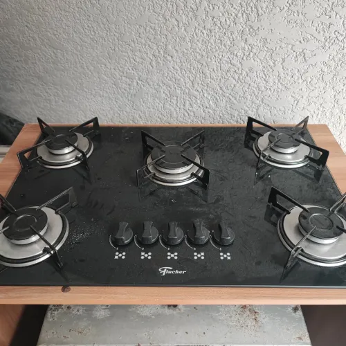 Cooktop Fischer 5 bocas a gás com acendimento elétrico