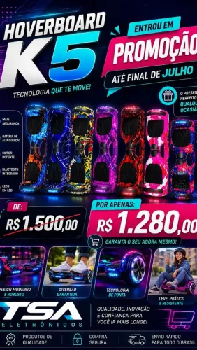 Hoverboard k5 (promoção)