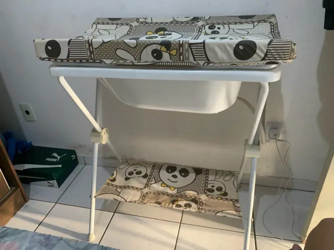 Banheira com trocador