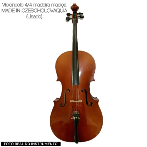 Violoncelo 3/4 madeira maciça