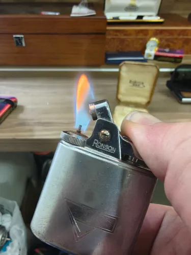 Isqueiro Ronson Varaflame Gás 1957 Funcionando!