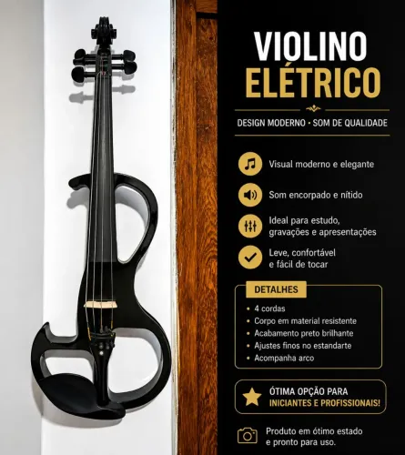 Violino elétrico verde