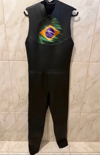 Neoprene Long John sem Manga com Back Zip 3mm - Tamanho P