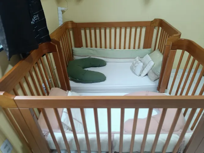 Para vender rápido $500 cada. 2 Berços infantil acompanha tudo da descrição (vende separad