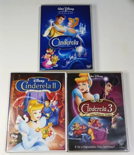DVD Disney - Cinderela 1,2 e 3