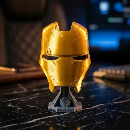 Viseira Homem de Ferro com Suporte