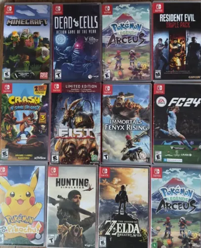 Jogos Switch a venda