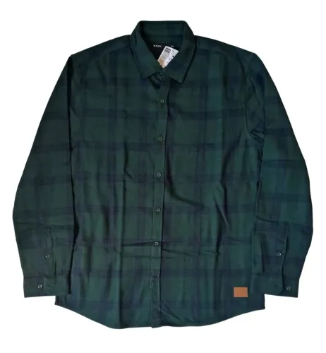 Camisa flanela verde Hering