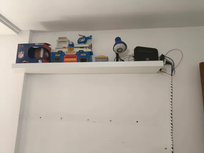 2 Prateleiras MDF branco com suporte invisível
