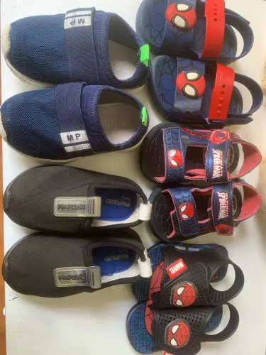 Lote sapatos menino - tamanho 21
