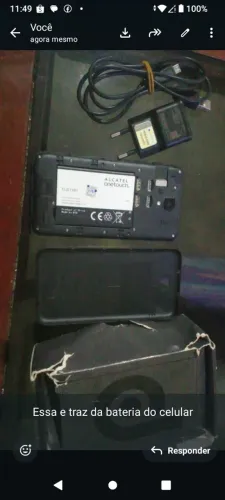 Vendo celular algatel por 250 reais
