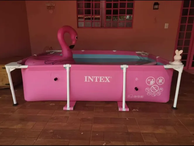 Piscina Intex Rosa Premium - Excelente Estado