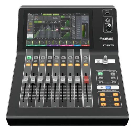 MESA DE SOM DIGITAL YAMAHA DM3 C/ DANTE 16 CANAIS