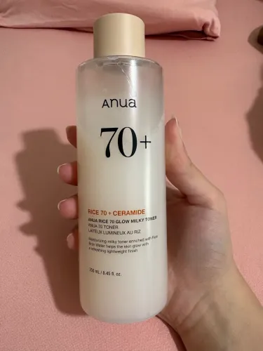 Anua Rice 70 Glow Toner 250ml, usado 1x. Praticamente cheio! R$110.
