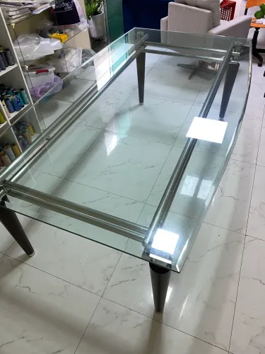 Mesa De Jantar - Vidro Bisotado