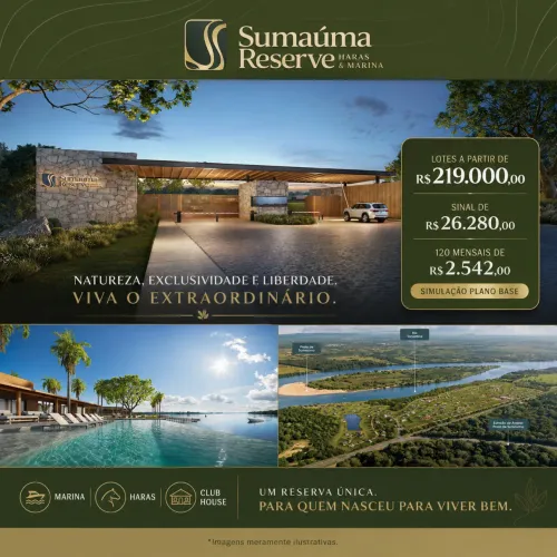 Vendo Lotes no Sumauma Reserve - Haras & Marina