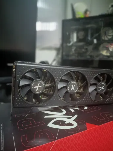 Rx 7600 XFX 8gb 3 fans , gamer , placa de video, gaming.