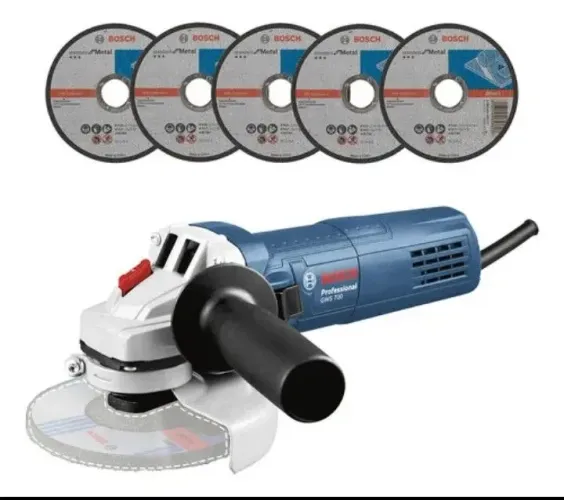 Esmerilhadeira Bosch 710w 110v com 5 discos 