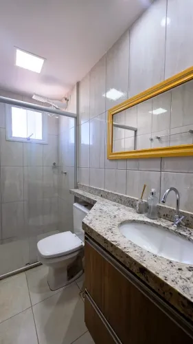 Apartamento Mobiliado de 3 Quartos na Vila Rosa | 76 m², Suíte, 2 Vagas e Vista Livre
