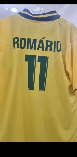 Camiseta Selecao Brasil retro 94 Romario raridade GG